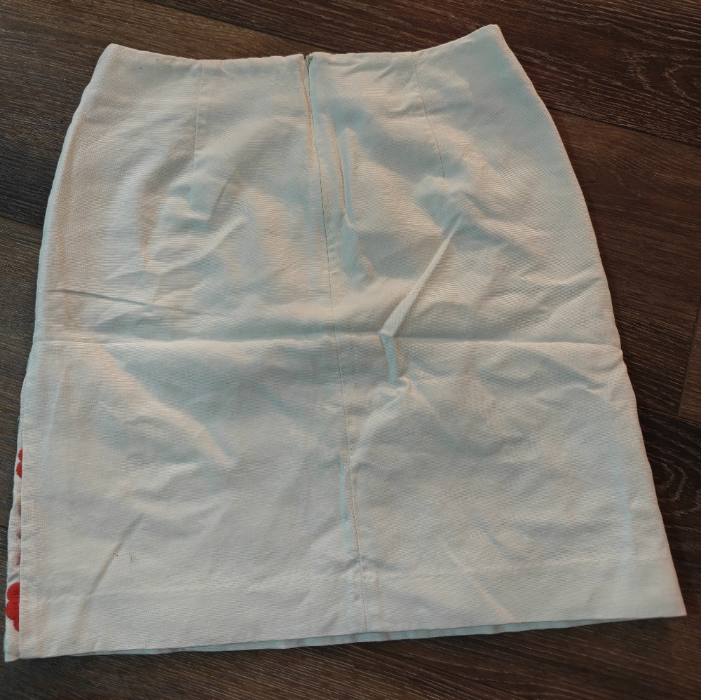 Boden Floral Mini Skirt - Red and White - Picture 2 of 6